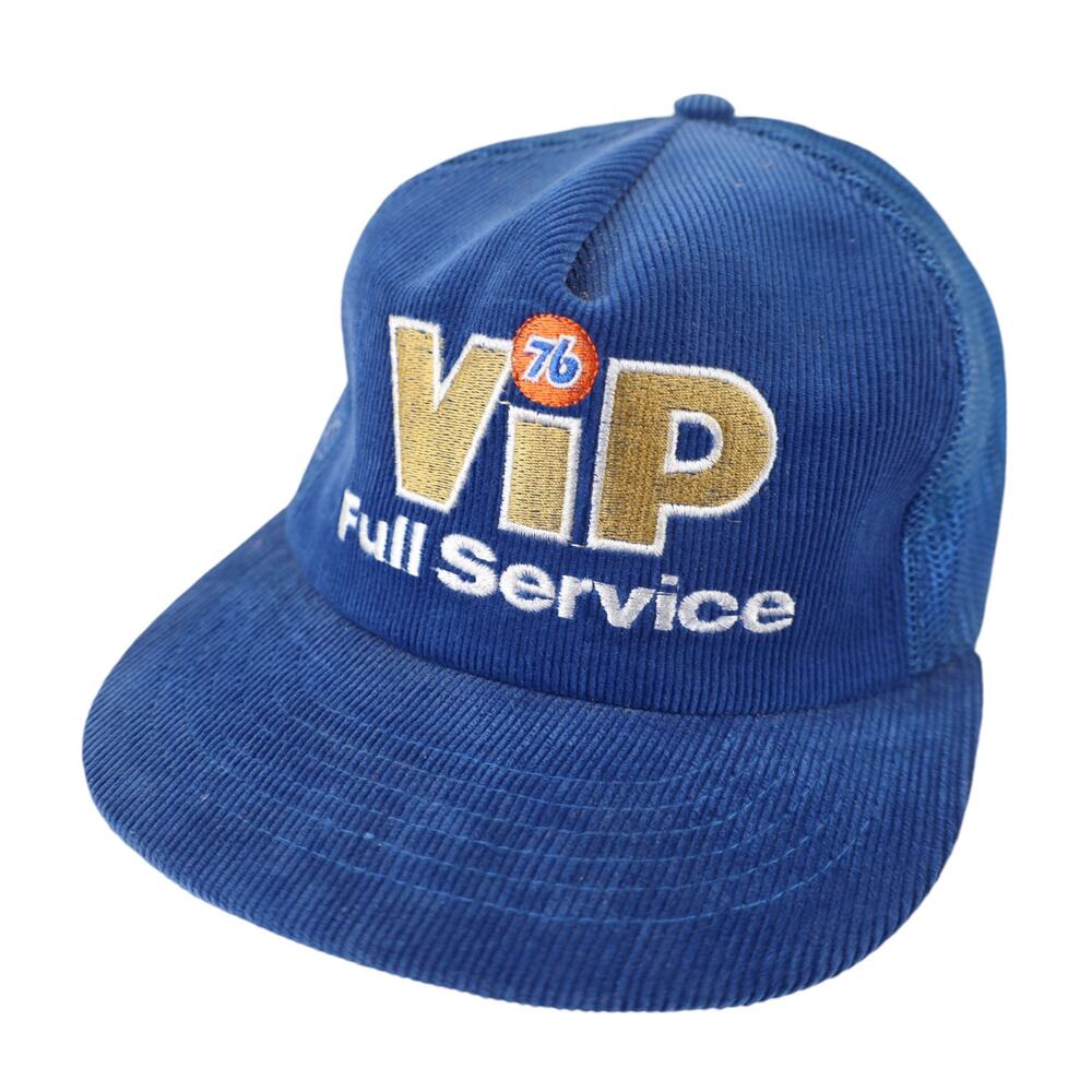 Vintage 76 Gas Station VIP Spellout Corduroy Snapback Hat